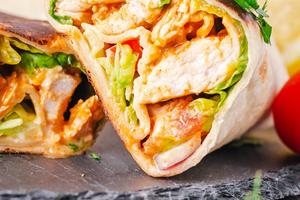 Grilled Chicken Wrap - Fast Lunch Near 7 Needham St Dedham